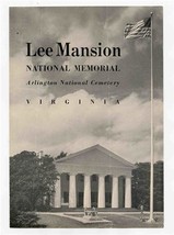 Lee Mansion National Memorial Brochure Arlington National Cemetery VA 1950&#39;s - £14.01 GBP