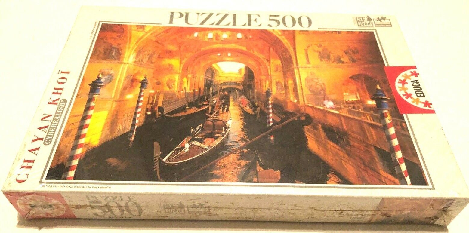 1999 Educa Sallent Cyberealism Chayan Khoi Venice Puzzle 500 Piece 10589 New - $28.75