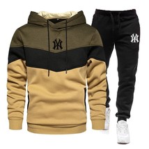 New Arrival Men&#39;s Autumn Winter Sets Zipper Hoodie and Pants 2 Pieces Casual Tra - £97.57 GBP