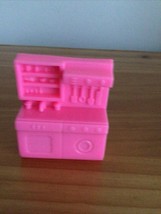 Pink Dollhouse Kitchen Stove Sink,  Cupboard  &amp; Microwave 2.5&quot; Replacement Part - £4.01 GBP