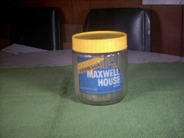 Vtg Glass Maxwell House Coffee Storage Jar 1lb. Rare - Anchor Hocking #L-24001 - £19.66 GBP