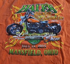 Hale&#39;s Harley-Davidson Mansfield Ohio 30th Annual Bike Show 2015 Orange XL - $32.53