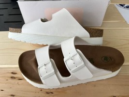 Birkenstock Papillio Arizona Grooved Sandals - White - EU 41 - L10/M8 - Narrow - £78.34 GBP