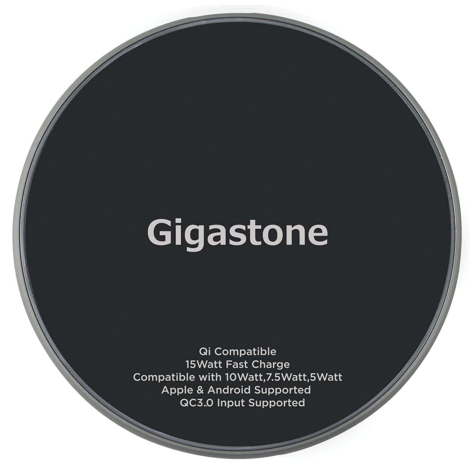 Gigastone GS-GA-9700B-R GA-9700 Qi Certified Fast Wireless Charging Pad Item image 9
