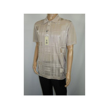 Mens Polo Shirt Slinky Sheer Short Sleeves Soft Touch Stacy Adams 57006 Taupe image 2