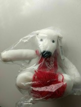 Coca-Cola-Mini White Polar Bear Red Scarf Arctic Plush Toy-NIP- FREE SHI... - $8.95