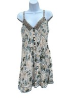 Johnny Was Floral Silk Overlay Slip Dress Sundress small - £38.65 GBP