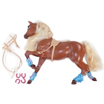 Vtg 1991 Barbie All American Star Stepper Brown Horse Saddle Harness 371... - $510.88 MXN
