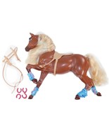 Vtg 1991 Barbie All American Star Stepper Brown Horse Saddle Harness 371... - $502.87 MXN
