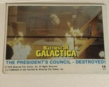 BattleStar Galactica Trading Card 1978 Vintage #14 Presidents Council De... - £1.57 GBP