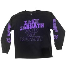 Zakk Sabbath Zakk Wylde Void Of Reality Long Sleeve T-SHIRT Purple Black Large - £66.46 GBP