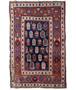Alfombra antiguo Caucásico Kazak hecho a mano 125cm x 192cm 1870s - 1B665 - $10,452.08 CAD