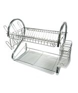 Better Chef 16-Inch Chrome Plated S-Shaped Rust-Resistant 2-Tier Rack Dish - $39.59