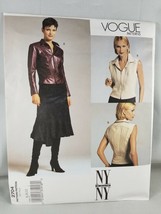 Vogue NY The Collection Top Skirt Sewing Pattern 2704 Size 8 10 12 - $16.81