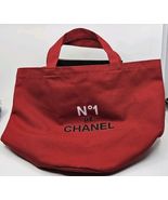 No. 1 Chanel Canvas Tote Bag Beach Tote Red Color VIP Gift GWP - €51,29 EUR