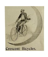Crescent Bicycles 1894 Advertisement Victorian Bikes New Line Moon #4 AD... - $373.69 MXN