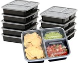 10 Pack - Simplehouseware 3 Compartment Food Grade Meal Prep Storage Con... - $29.99