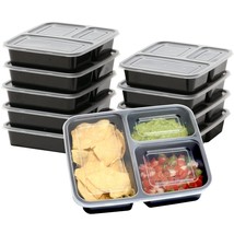 10 Pack - Simplehouseware 3 Compartment Food Grade Meal Prep Storage Container B - £23.72 GBP