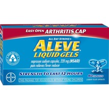 Aleve Pain Reliever/Fever Reducer, Naproxen Sodium 220 mg, Liquid Gels 80 CT.. - $23.75