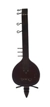 RARE Sitar Guitar  Home Accent Decor Music Instrument  with hooks Table Top 14&quot; - £18.64 GBP