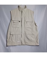 Columbia GRT Vest Men XXL Beige Utility Cargo Outdoor Fishing Hiking - $35.60