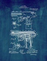 Automatic Firearm Patent Print - Midnight Blue - $7.95+