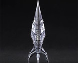 Mass Effect Reaper Sovereign Die Cast Ship 8&quot; Silver Variant Statue Figu... - $116.99