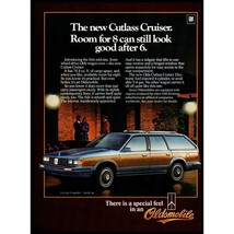 1984 Oldsmobile Cutlass Cruiser Station Wagon Vintage Print Ad Wood Grain Photo - $10.97