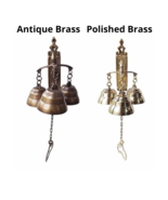 Medieval Solid Brass Victorian Doorbell 8&quot; Vintage Decorative Door Knocker - $77.95 CAD+