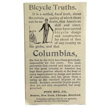Columbia Bicycles 1894 Advertisement Victorian Pope Bikes Truths ADBN1u - $19.99