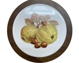 Fruit And Nuts  Ceramic And Wood Wall Round  Trivet MCM VTG - £14.70 GBP