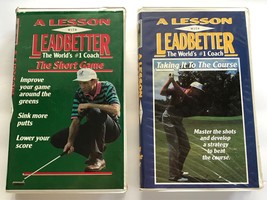 Golf Tip VHS Video Tape Lot Lesson With Leadbetter Short Game Taking Course - £10.18 GBP