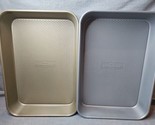 Lot of 2 Threshold 9&#39;&#39; x 13&#39;&#39; Cake Pans, Brown/Silver, 2&#39;&#39; Deep - $16.14