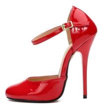 SDTRFT ladies Stilettos 13cm thin high heels sexy Cosplay D&#39;Orsay Buckle Crossdr - £62.06 GBP