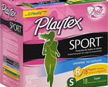 Playtex Sport Tampons Multi Pack (36 Ct) Regular/Super - Unscented - £11.21 GBP