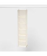 Brightroom 6 Shelf Hanging Closet Organizer Tan Fabric Storage - €10,68 EUR