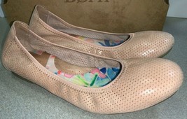 Born Julianne Perf Shoes Ballet Flats Leather Blush Pink Womens Size 8 EU 39 - £31.75 GBP