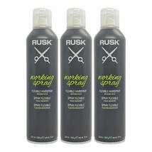 Rusk Working Spray Flexible Medium Hold 10 Oz (Pack of 3) - £39.06 GBP