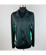 Pro Spirit Black Green Long Sleeve Women&#39;s XL Athletic Fitness Jacket - £16.22 GBP