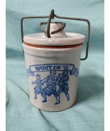 Vintage America Bicentennial Butter Crock with Locking  Lid Spirit Of 76... - $17.99