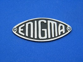 Enigma-Maschinen-Logo, Kunststoffschild, Reproduktion der Geschichte des... - $17.09