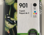 HP 901 Black &amp; HP 901 Tri-Color Cartridge CN069FN CC653AN &amp; CC656AN Foil... - £23.96 GBP