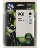 HP 901 Black & HP 901 Tri-Color Cartridge CN069FN CC653AN & CC656AN Foil Packs - $28.98