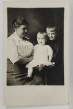 RPPC 1913 Mrs Mae and 3rd Generation of Sweet Children Postcard S7 - £6.25 GBP