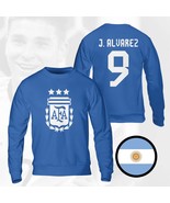 Argentina Alvarez Champions 3 Stars FIFA World Cup 2022 Navy Sweatshirt - $62.90 CAD+