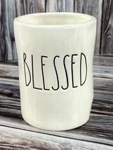 Rae Dunn White &quot;Blessed&quot; Mug - No Handle - £7.65 GBP