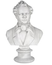 Franz Peter Schubert Austrian composer Bust Statue Sculpture 17" - $177.21