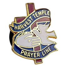 Harvest Temple Church Prayer Line Enamel Lapel Pin Hat Pinback Religious... - €8,60 EUR