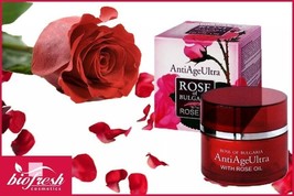 Biofresh Rose Of Bulgaria Anti Age Ultra 50ml Rejuvenating Face Cream Rose Oil - £12.23 GBP