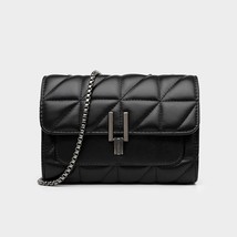 Brand Woman Shoulder Bags For Women Simple Fashion Chain Crossbody Flap PU Leath - £39.26 GBP